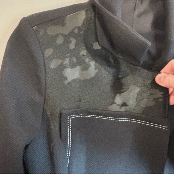 THE UPSIDE Sz M (estimated) Fit & Flare Western Inspired Wool Blend Maxi Coat - Picture 3 of 16